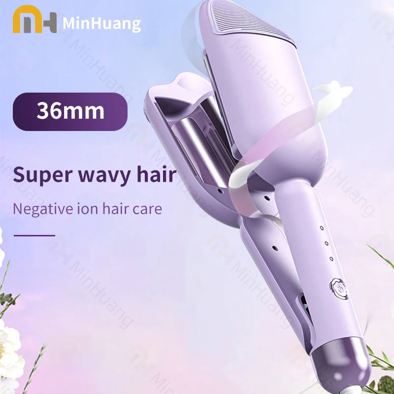 36mm Deep Wave Curling Iron – Volumizing Hair Styler