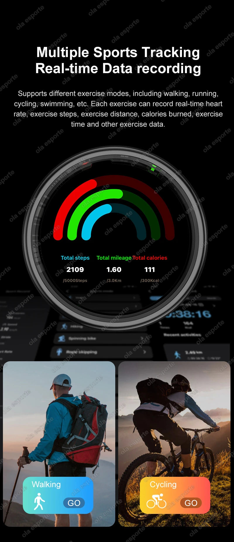 R12 Smart Ring – Touch Display, Health Monitor & Waterproof