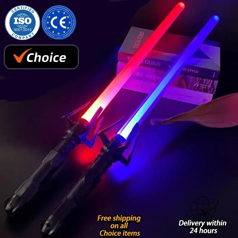 Star Light Laser Sword Toy – Glows, Spins & Scales!